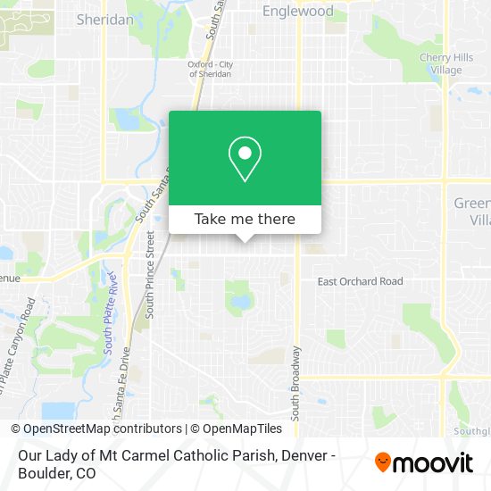 Our Lady of Mt Carmel Catholic Parish map