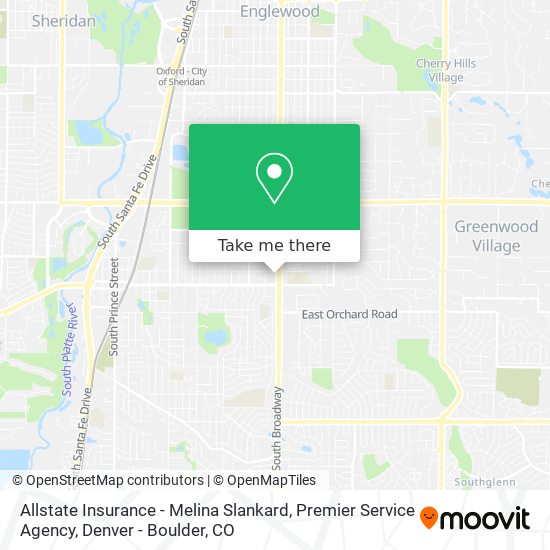 Allstate Insurance - Melina Slankard, Premier Service Agency map