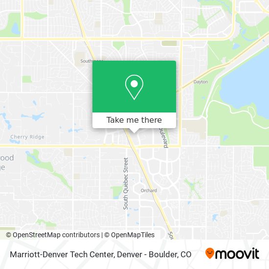 Marriott-Denver Tech Center map