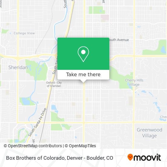 Box Brothers of Colorado map