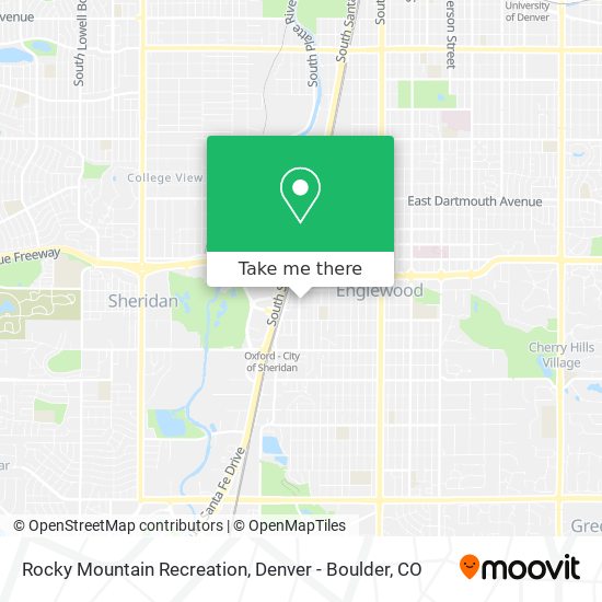 Mapa de Rocky Mountain Recreation