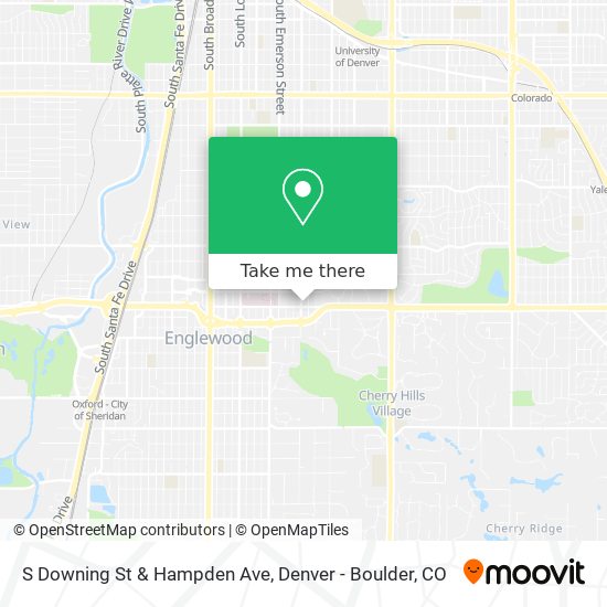 Mapa de S Downing St & Hampden Ave