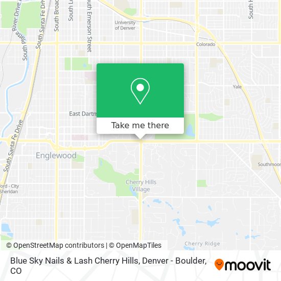 Blue Sky Nails & Lash Cherry Hills map