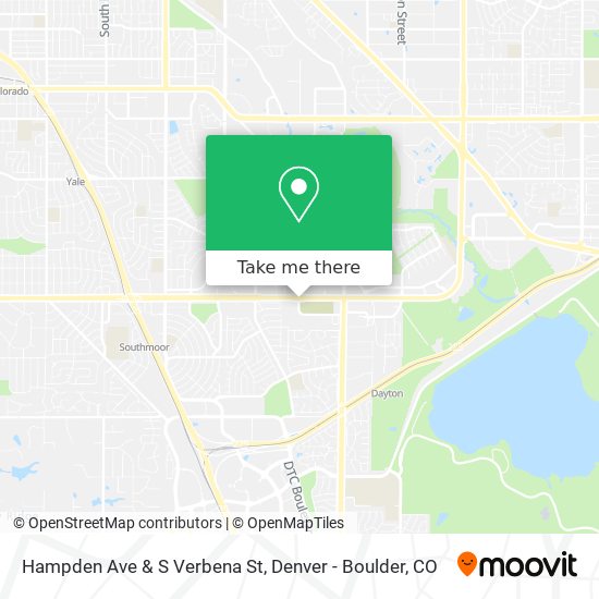 Mapa de Hampden Ave & S Verbena St