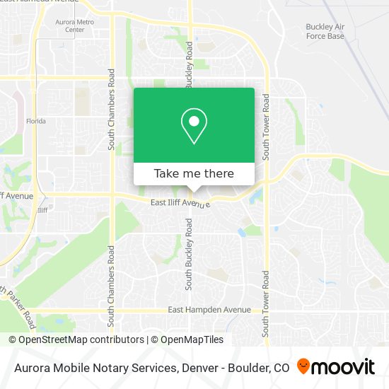 Aurora Mobile Notary Services map
