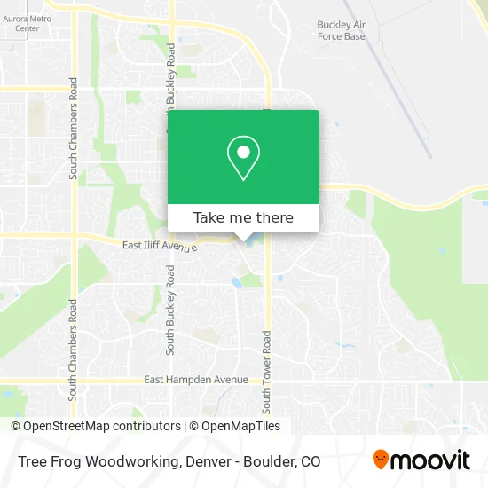 Tree Frog Woodworking map