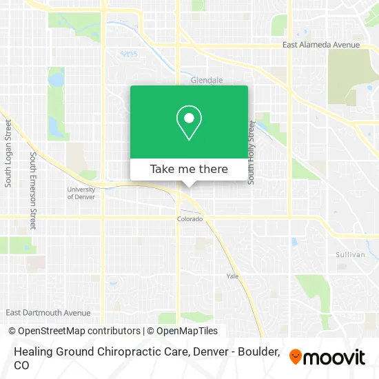 Healing Ground Chiropractic Care map