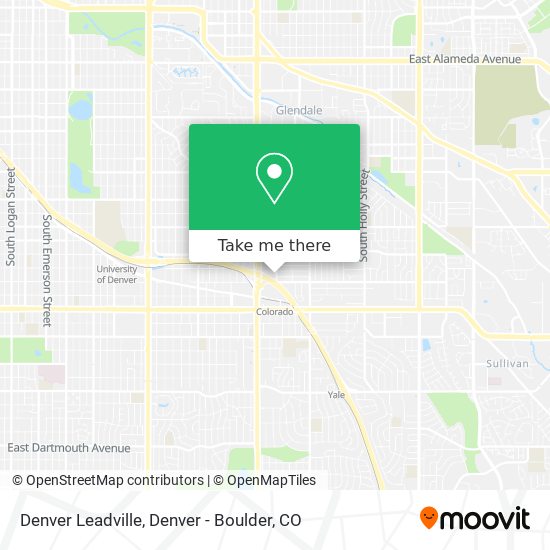 Denver Leadville map