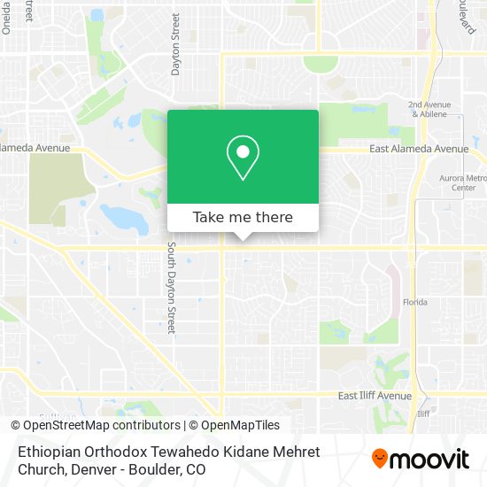 Ethiopian Orthodox Tewahedo Kidane Mehret Church map