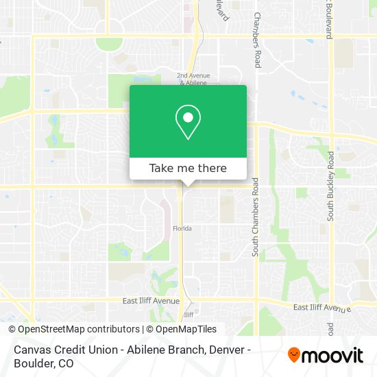 Canvas Credit Union - Abilene Branch map