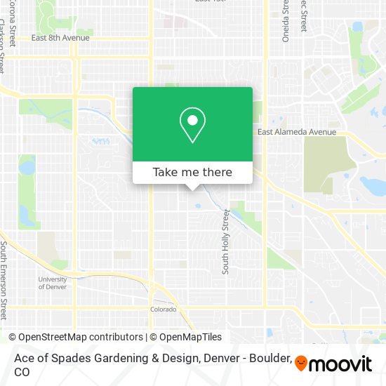 Ace of Spades Gardening & Design map