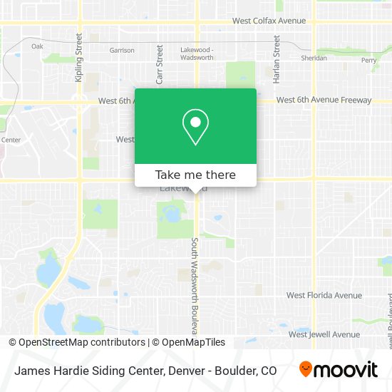James Hardie Siding Center map