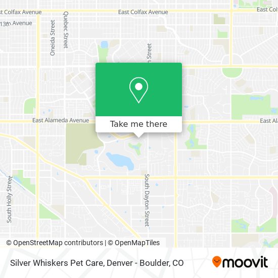 Silver Whiskers Pet Care map