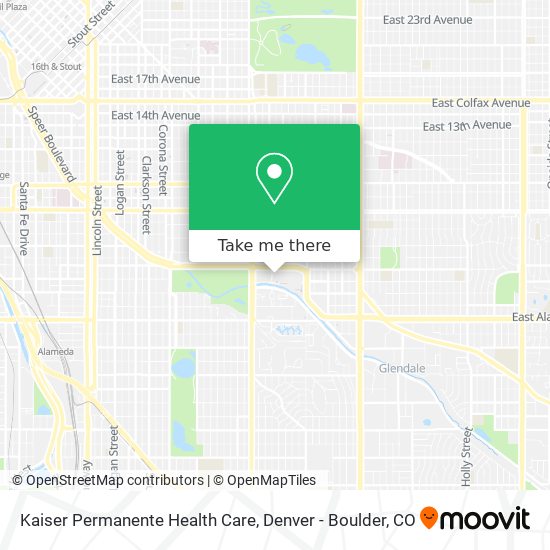 Kaiser Permanente Health Care map