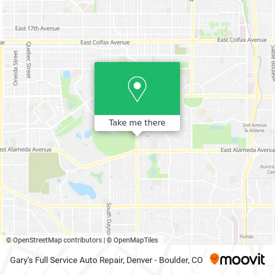 Gary's Full Service Auto Repair map