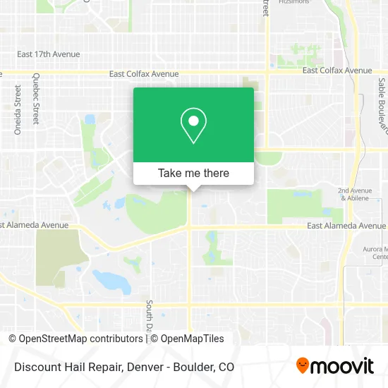 Discount Hail Repair map