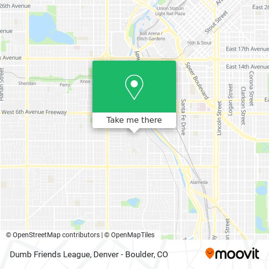 Dumb Friends League map