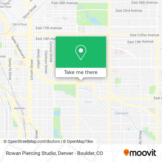 Mapa de Rowan Piercing Studio
