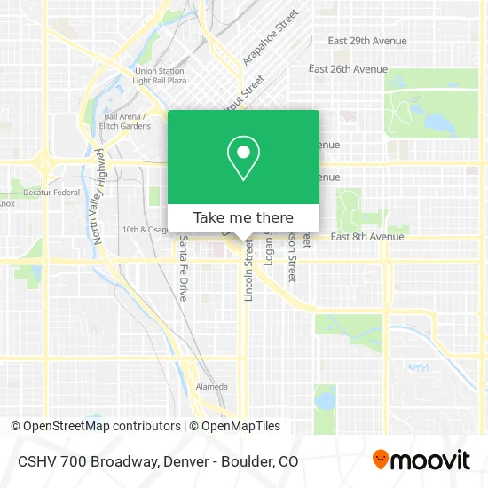 CSHV 700 Broadway map