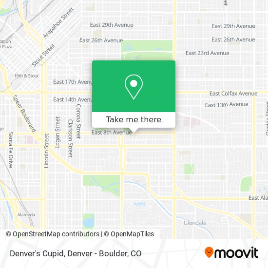 Mapa de Denver's Cupid