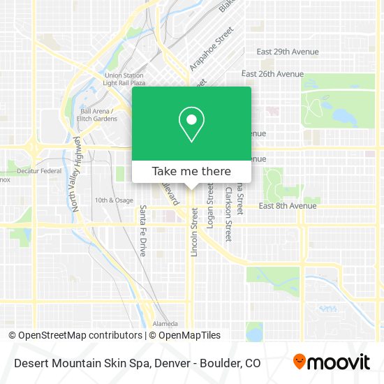 Mapa de Desert Mountain Skin Spa