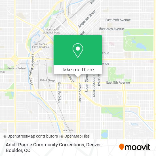 Adult Parole Community Corrections map