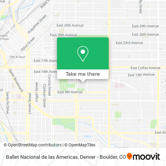 Ballet Nacional de las Americas map