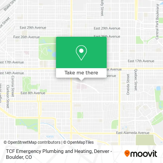 Mapa de TCF Emergency Plumbing and Heating