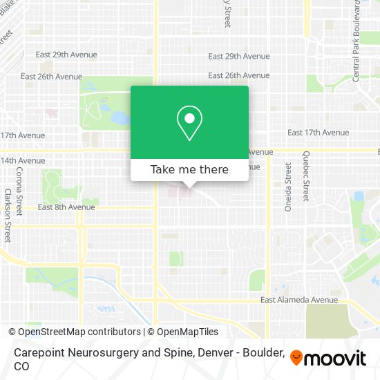 Carepoint Neurosurgery and Spine map