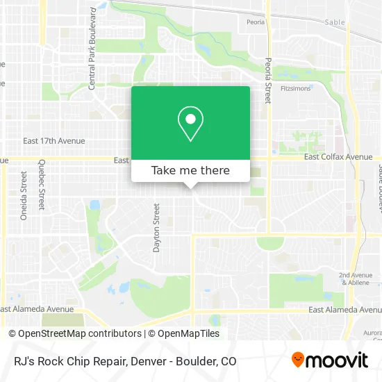 RJ's Rock Chip Repair map