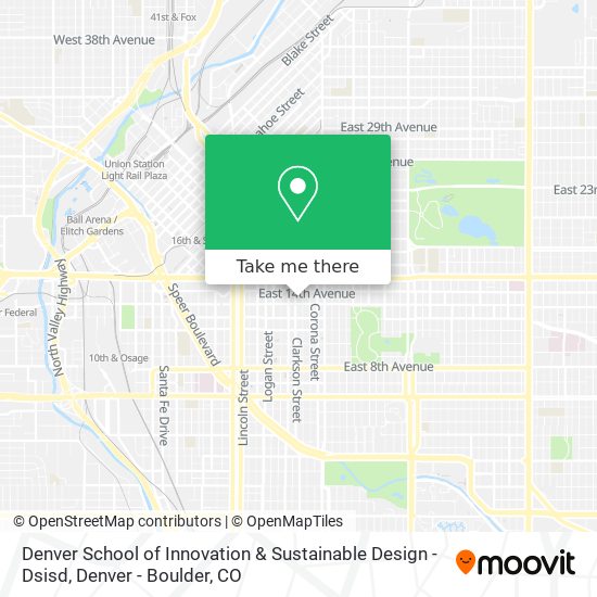 Denver School of Innovation & Sustainable Design - Dsisd map