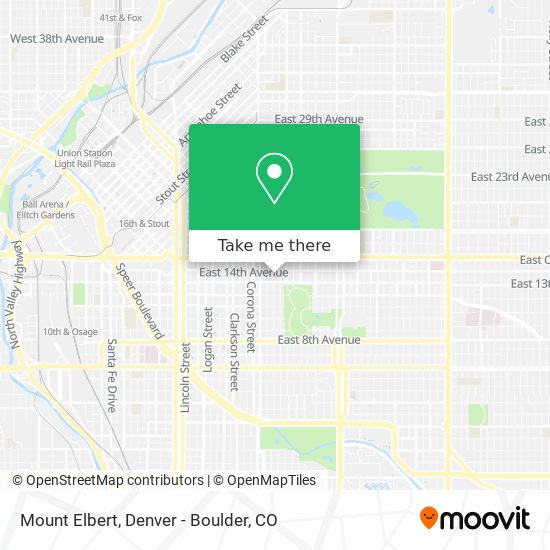 Mapa de Mount Elbert
