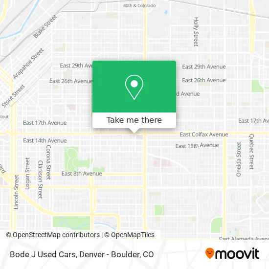 Bode J Used Cars map