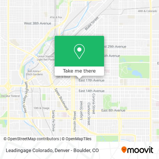 Leadingage Colorado map