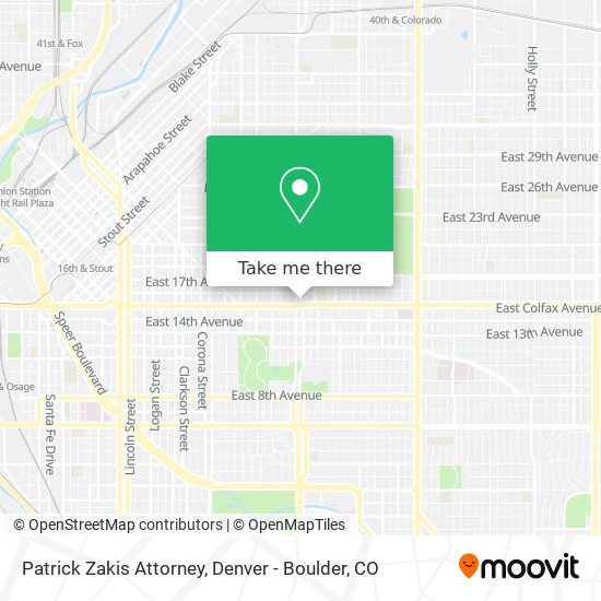 Patrick Zakis Attorney map