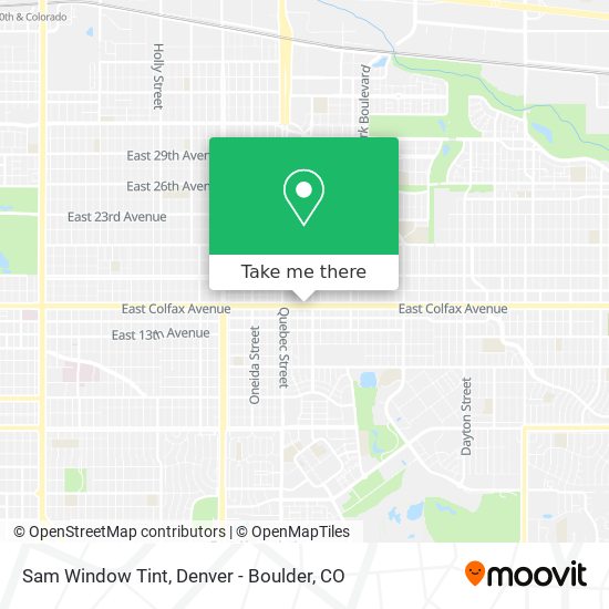 Sam Window Tint map