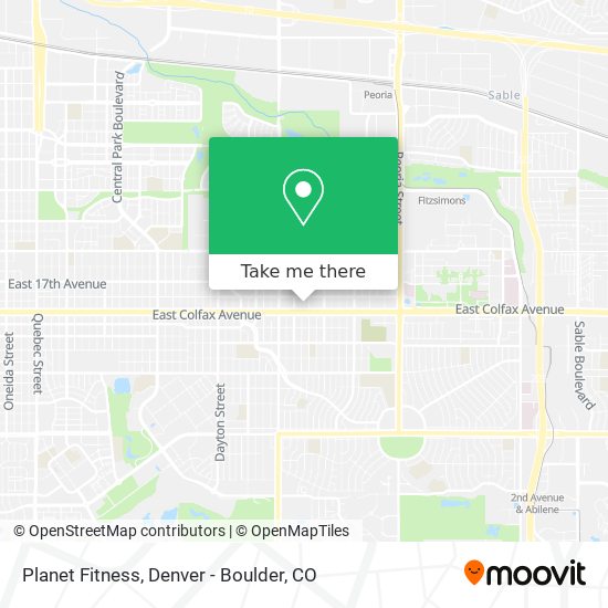 Planet Fitness map