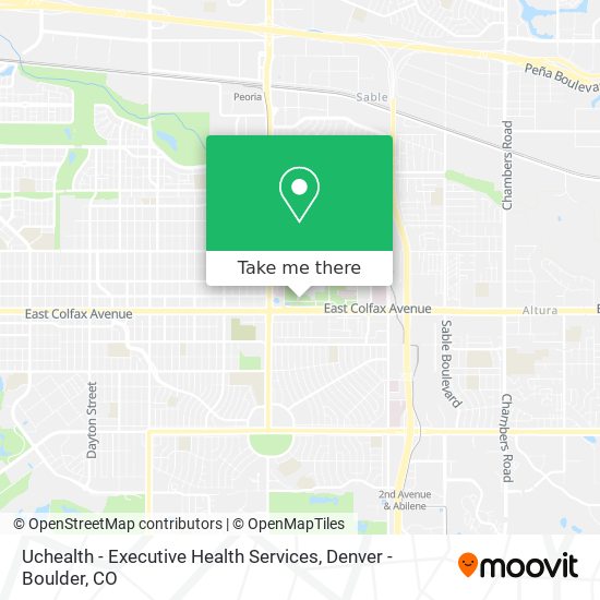 Mapa de Uchealth - Executive Health Services