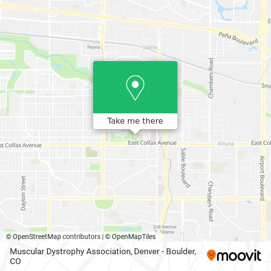 Muscular Dystrophy Association map