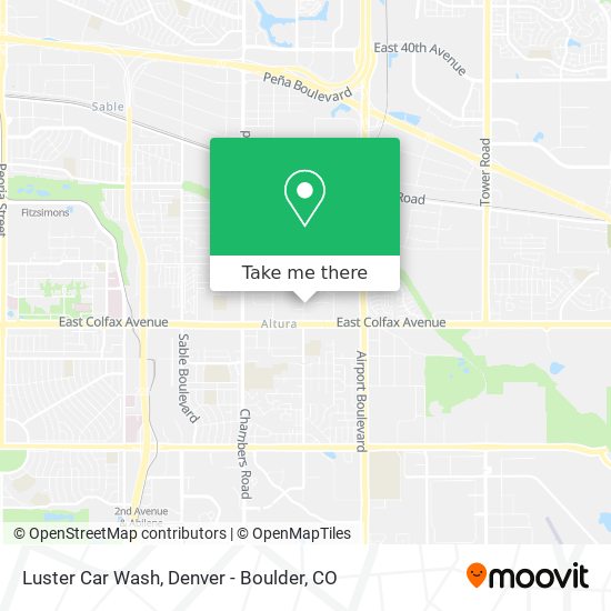 Luster Car Wash map