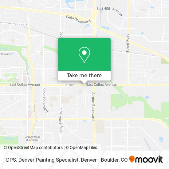 Mapa de DPS. Denver Painting Specialist