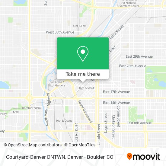Courtyard-Denver DNTWN map