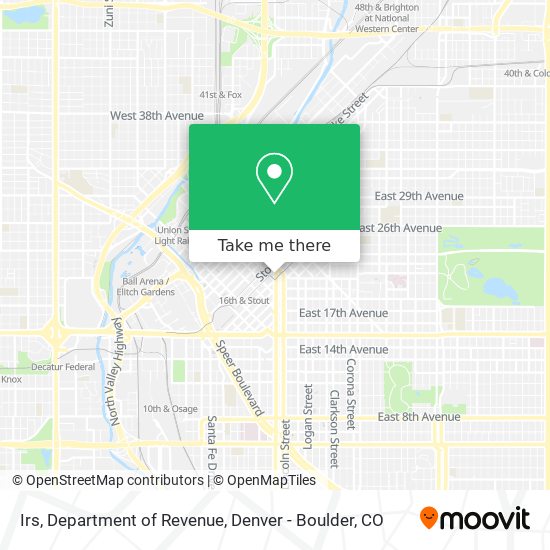 Mapa de Irs, Department of Revenue