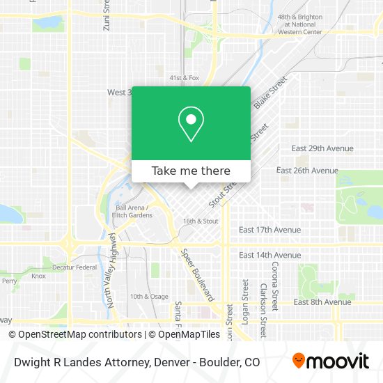 Dwight R Landes Attorney map