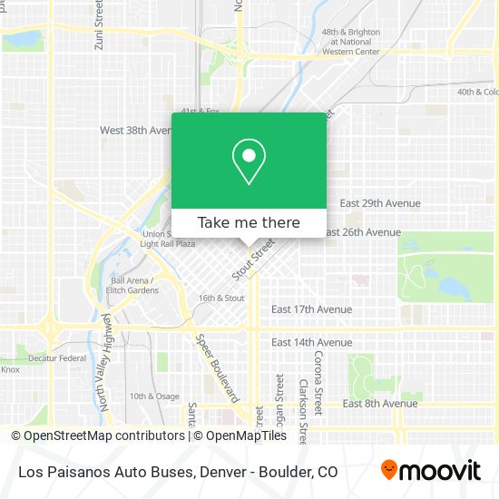 Los Paisanos Auto Buses map