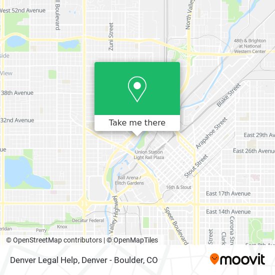 Denver Legal Help map