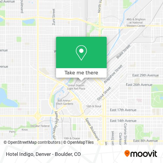 Mapa de Hotel Indigo
