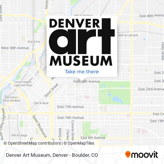 Denver Art Museum map