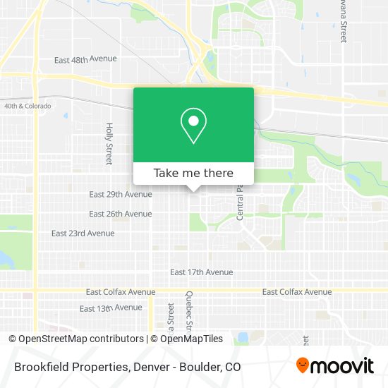 Brookfield Properties map