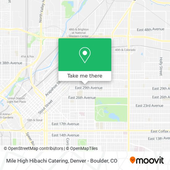 Mile High Hibachi Catering map